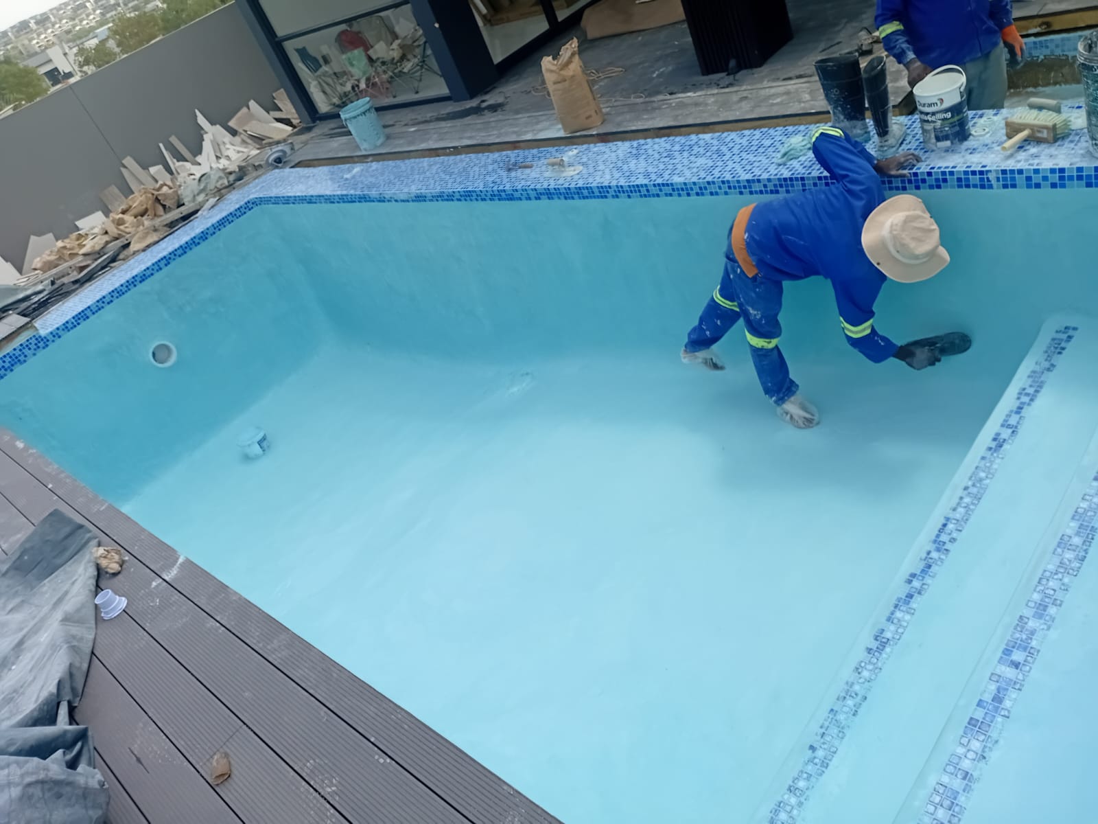 Fibreglass pool installation by Carlos Pools